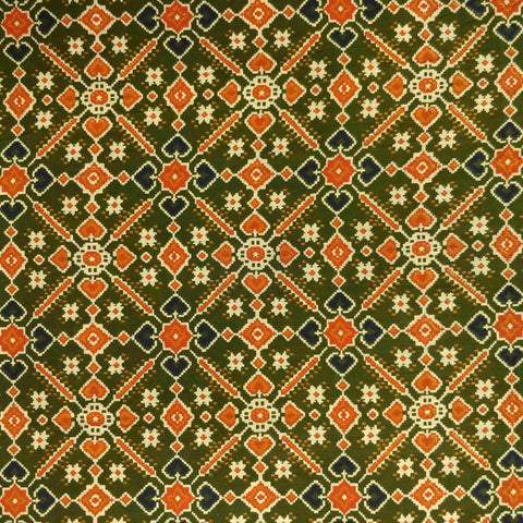 Patola Mehandi Cotton Suit Set - Mayurika