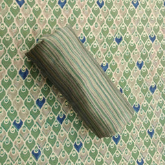 Green Grey Unstitched Muslin Unstitched Salwar Suit