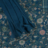 Inkblue Unstitched Cotton Unstitched Salwar Suit