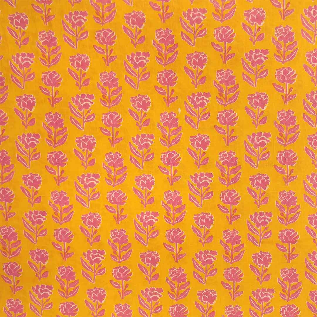 Mango Pink Unstitched Cotton Rajasthani Salwar Suit With Malmal Dupatta