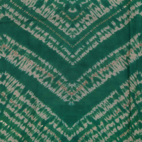 Rama Shibori Unstitched Muslin Salwar Suit With Chiffon Dupatta